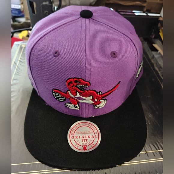 Mitchell & Ness Purple/Black NBA Toronto Raptors Slash Century OG Snapback - Picture 1 of 7